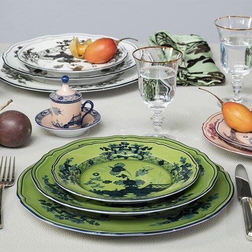 Ginori 1735 Oriente Italiano Dinner Plate - Malachite | Berings