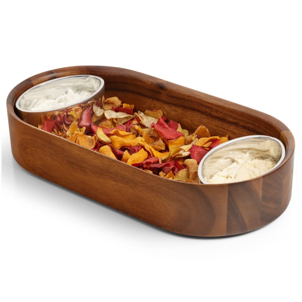 Nambé Oblong Nest Chip & Dip - Thumbnail 2