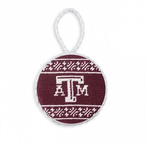 Smathers & Branson Texas A&M Needlepoint Ornament - Thumbnail 2